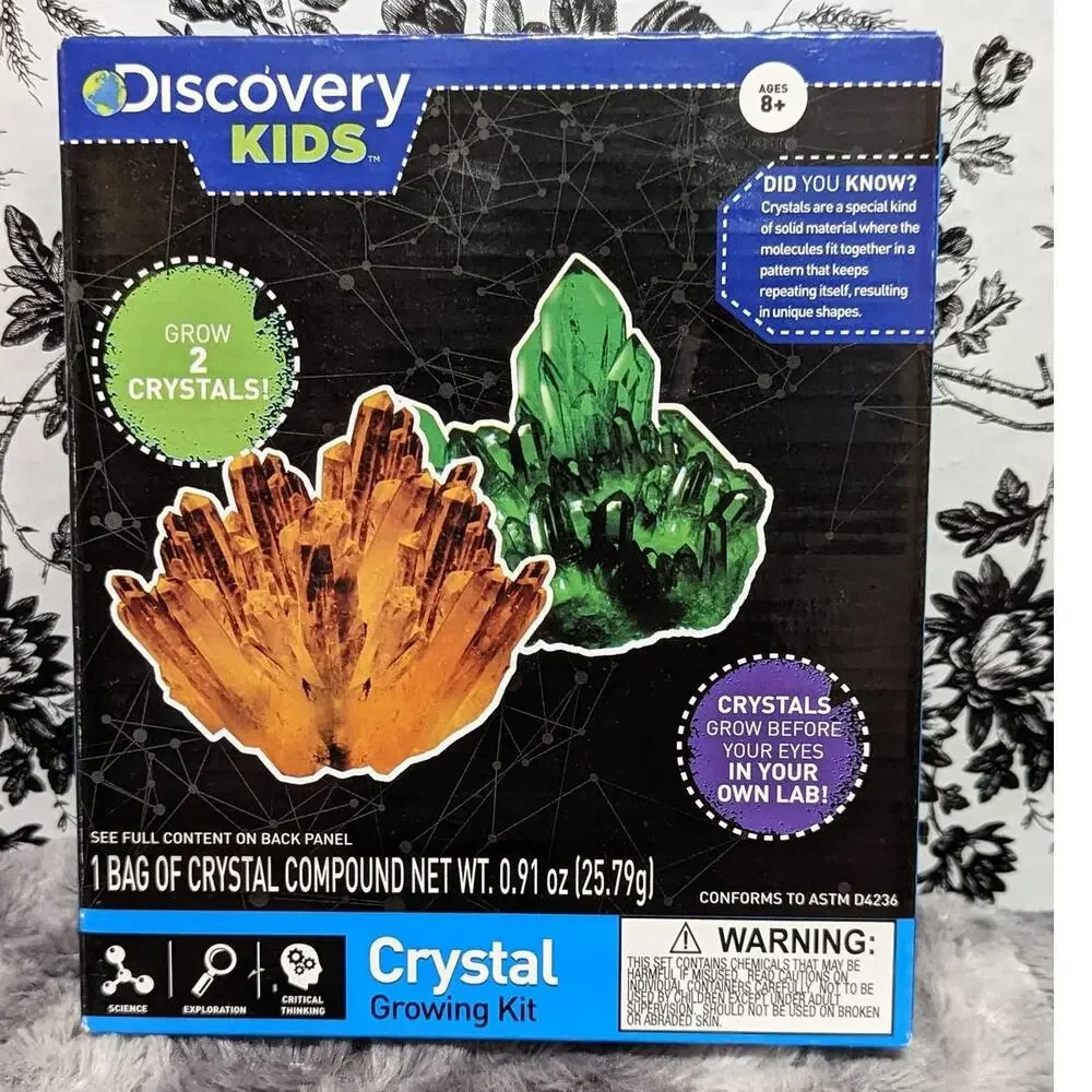NWT Discovery Kids 2 Crystal Growing Kits & Break Your Own Geodes Kit Bundle